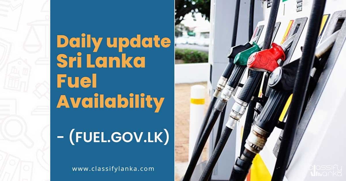 Fuel availability Daily update Sri Lanka (fuel.gov.lk)