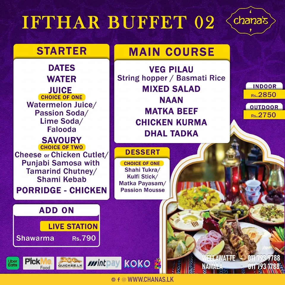 iftar buffet at chanas 3