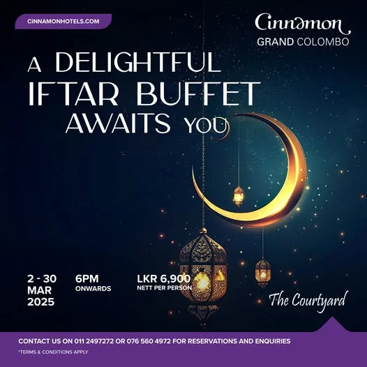 iftar buffet at cinnamon grand