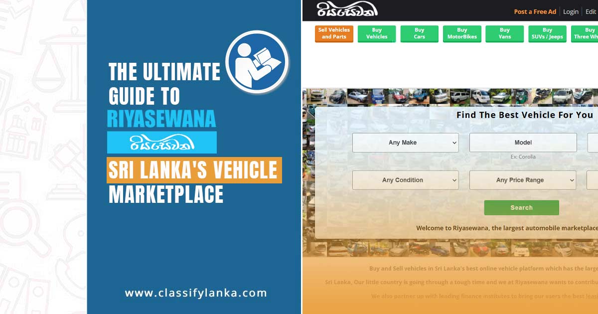 riyasewana guide buying & selling vehicles in sri lanka