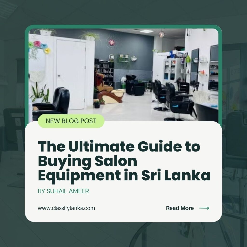 Buying Salon Equipment in Sri Lanka