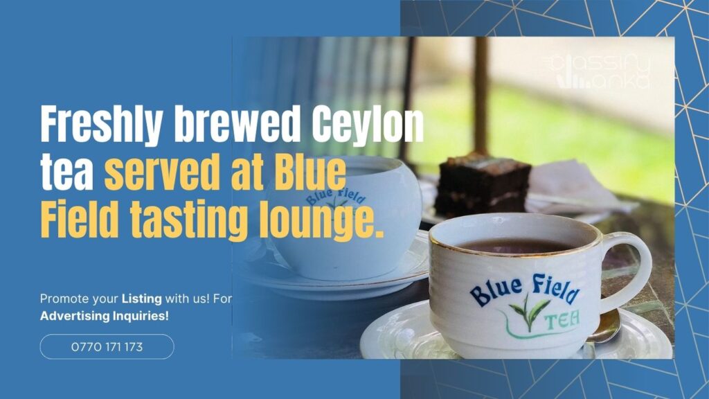 Freshly brewed Ceylon tea served at Blue Field