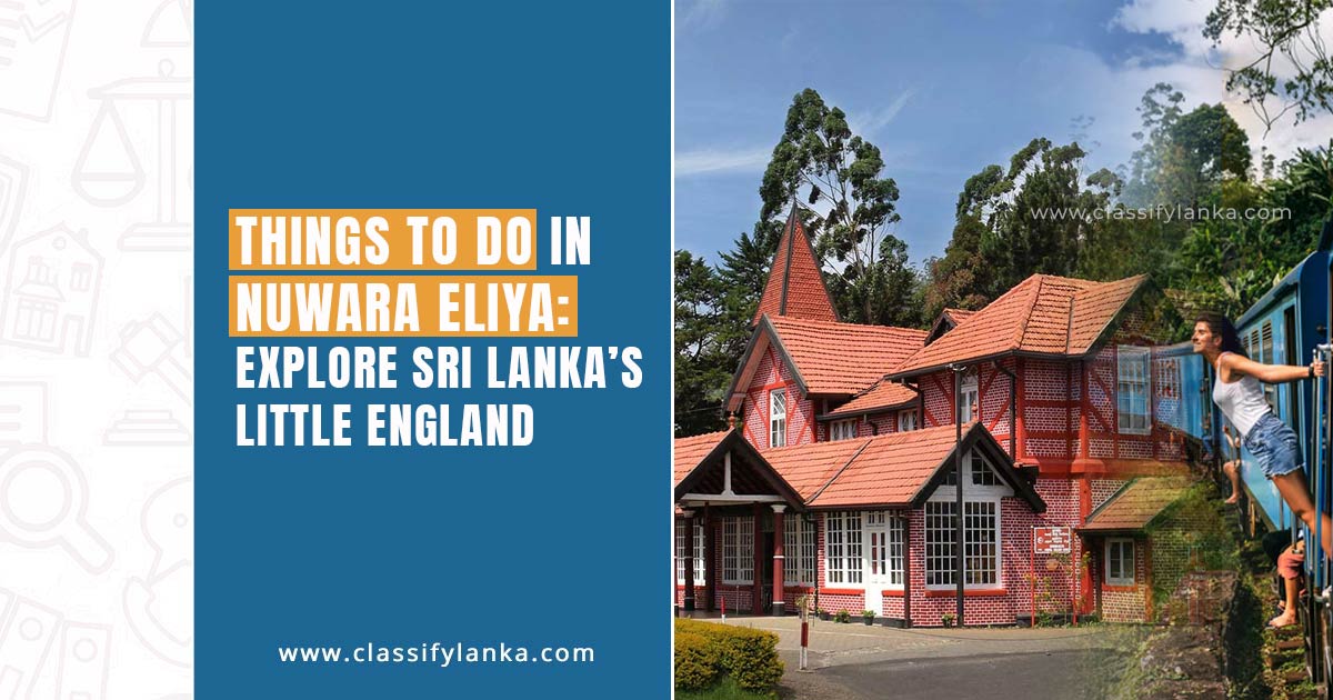 Things to Do in Nuwara Eliya: Explore Sri Lanka’s Little England